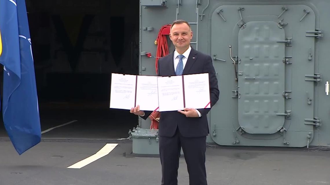 Prezydent podpisał ustawy ws. ratyfikacji akcesji Szwecji i Finlandii do NATO
