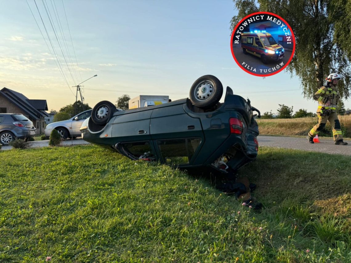 Skoda dachowała w Zalasowej po zderzeniu z dostawczakiem. Jedna osoba poszkodowana