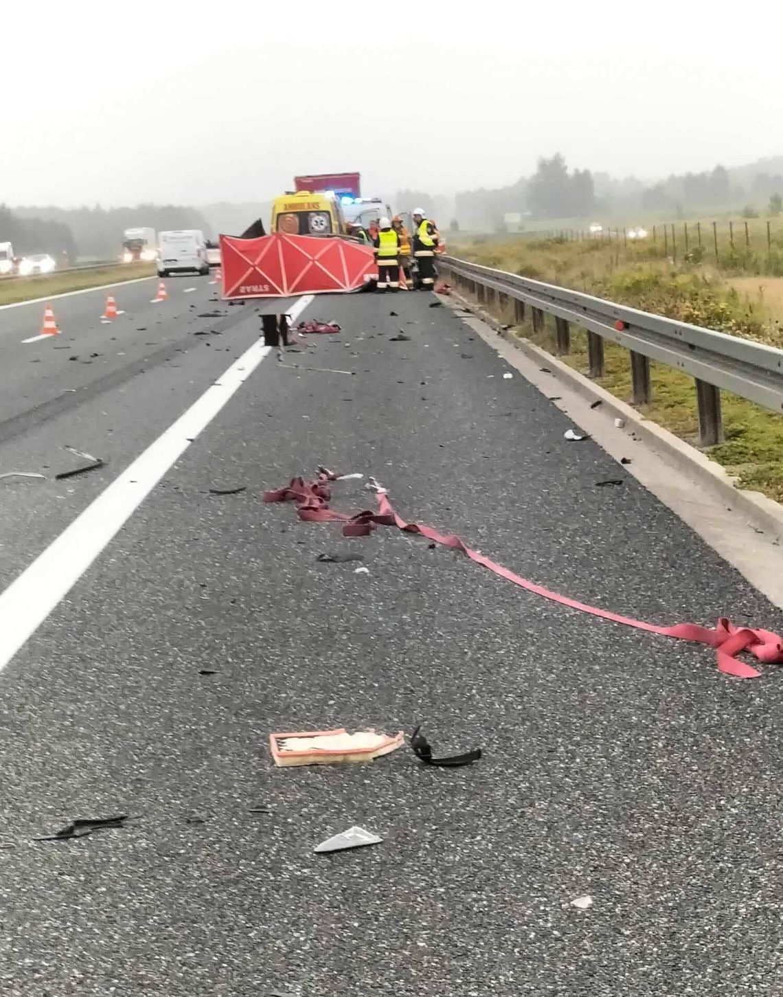 Śmiertelny wypadek na autostradzie A4 pod Tarnowem