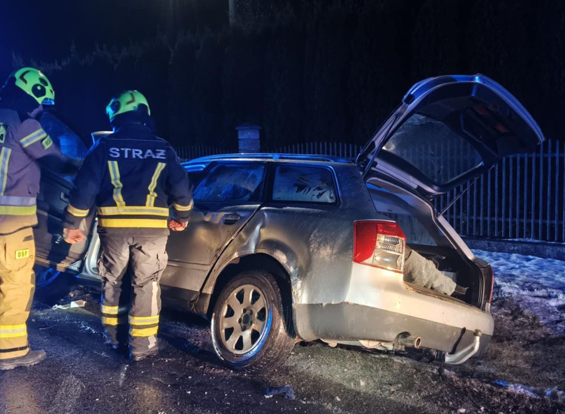 Staszkówka: Wjechał samochodem do rowu, a później uciekał. Złapali go policjanci