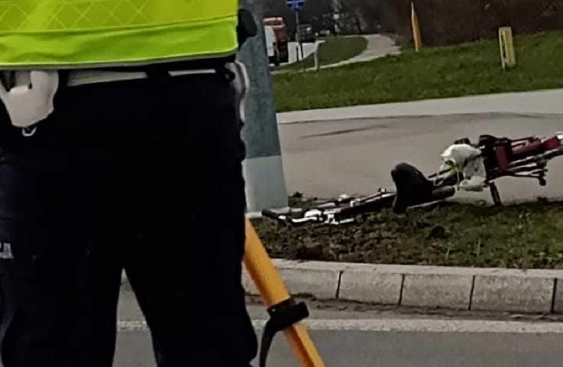 Tarnów. Poszkodowany rowerzysta trafił do szpitala