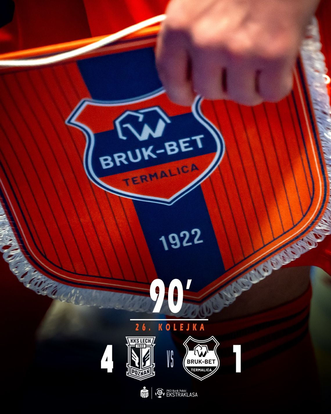 Termalica Bruk-Bet Nieciecza przegrywa na wyjeździe z Lechem Poznań