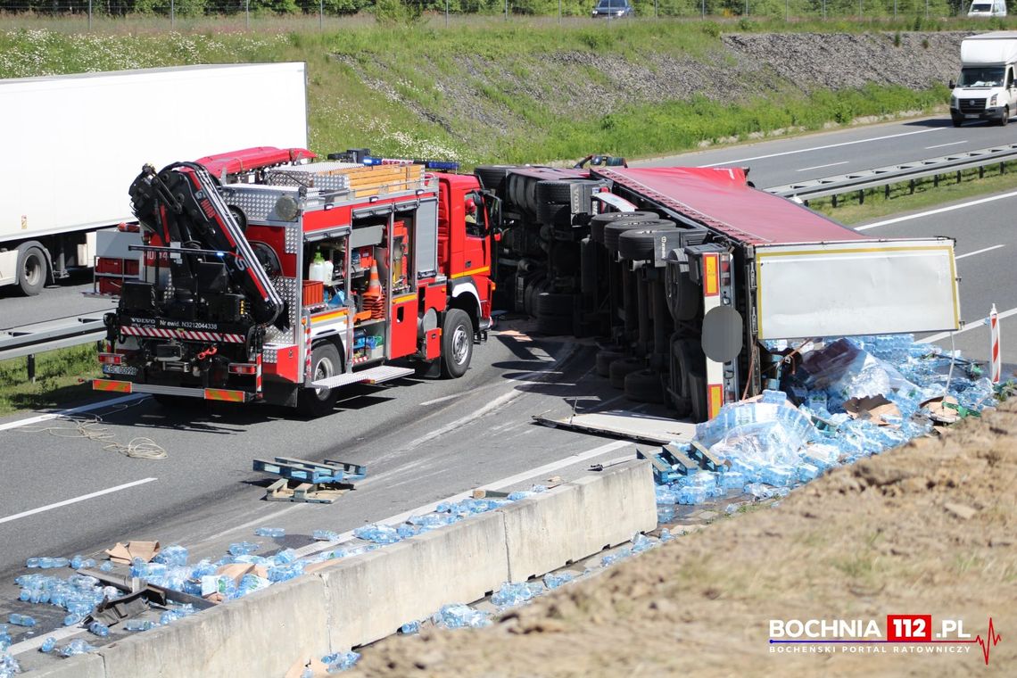 Tir zablokował autostradę A4 pomiędzy Bochnią a Brzeskiem