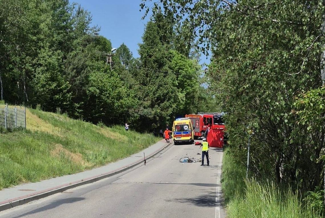 Tragiczny wypadek w Uniszowej. Nie żyje rowerzystka Tragiczny wypadek w Uniszowej. Nie żyje rowerzystka
