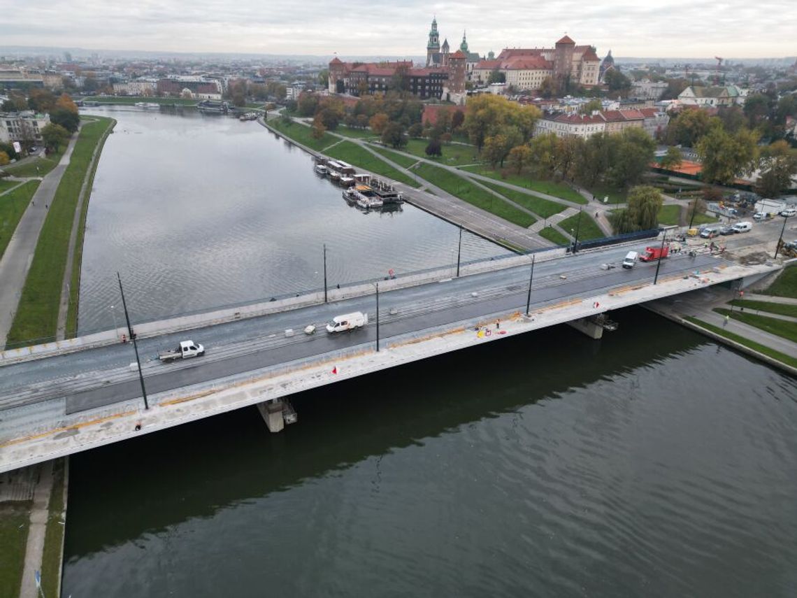 Tramwaje na moście Grunwaldzkim w Krakowie już w tym tygodniu