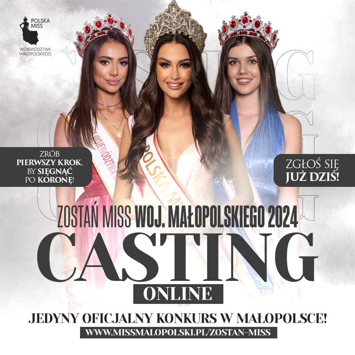 Trwa casting do konkursu Miss Województwa Małopolskiego 2024