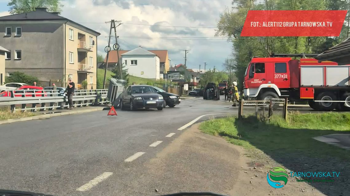 Trzy osoby poszkodowane w wypadku w Olszynach Trzy osoby poszkodowane w wypadku w Olszynach