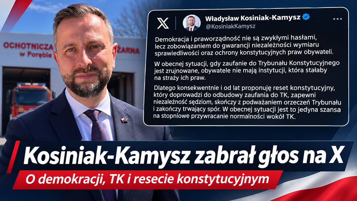 Władysław Kosiniak-Kamysz zabrał głos w sprawie Trybunału Konstytucyjnego. „Jedyna szansa na przywrócenie normalności” Władysław Kosiniak-Kamysz zabrał głos w sprawie Trybunału Konstytucyjnego. „Jedyna szansa na przywrócenie normalności”