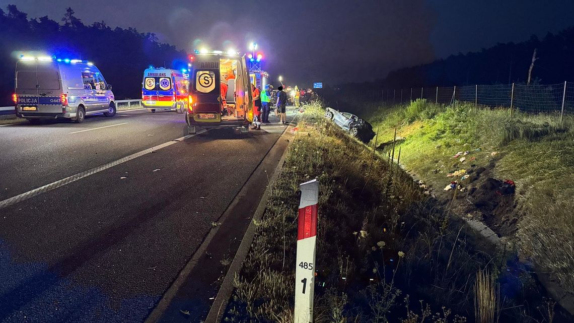 Wypadek na autostradzie A4 pod Tarnowem. Są osoby poszkodowane!