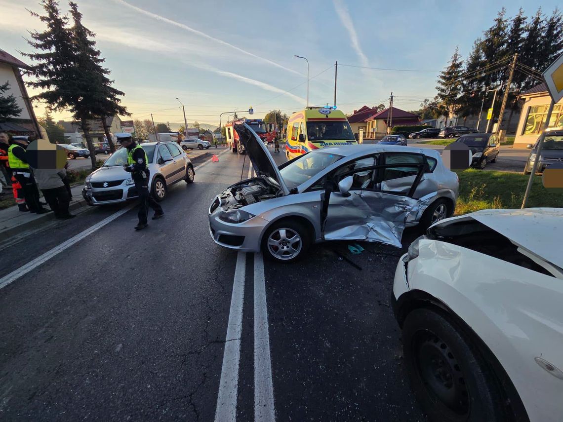 Wypadek na DK73 w Strzegocicach. Zderzyły się trzy samochody, jedna osoba poszkodowana Wypadek na DK73 w Strzegocicach. Zderzyły się trzy samochody, jedna osoba poszkodowana
