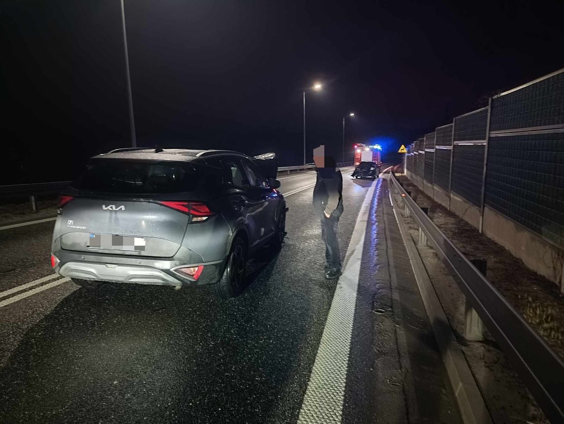 Wypadek na obwodnicy Brzeska. Jedna osoba trafiła do szpitala