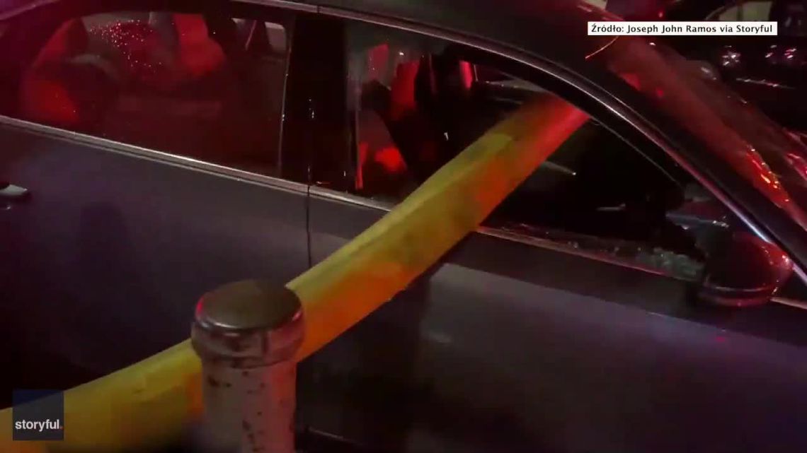 Zablokował dostęp do hydrantu, więc strażacy wybili szyby w samochodzie, aby się do niego dostać