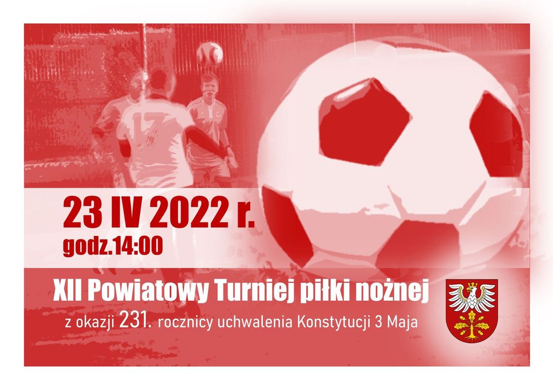 Zaproszenie na XII Turniej piłki nożnej o Puchar Starosty Dąbrowskiego