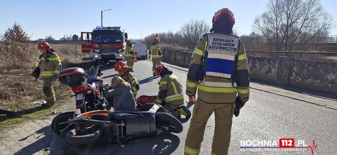 Zderzenie dwóch motocykli w Bochni. Dwie osoby w szpitalu