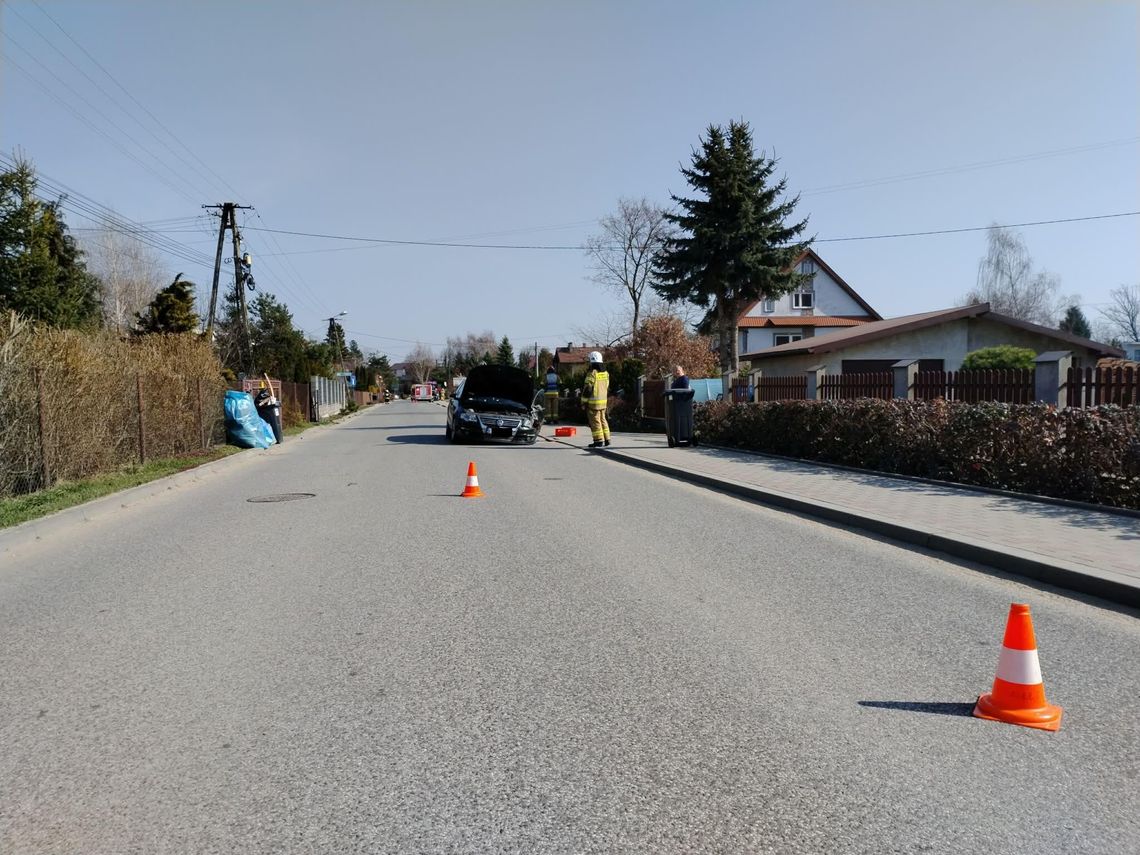 Zderzenie dwóch samochodów w Zgłobicach