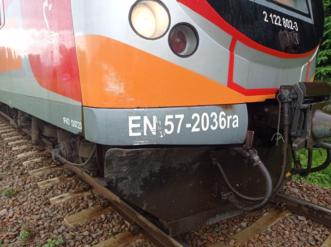 Zderzenie pociągu  samochodu osobowego  w Tuchowie