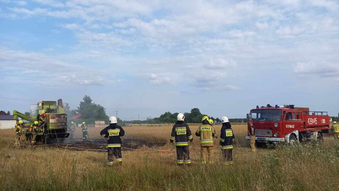 Żniwa i pożary kombajnów w regionie