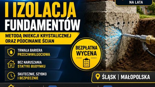Drenaż fundamentów, osuszanie i izolacja piwnic