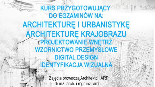 Kurs Rysunku Architektura zapisy na rok szkolny 2025/2026