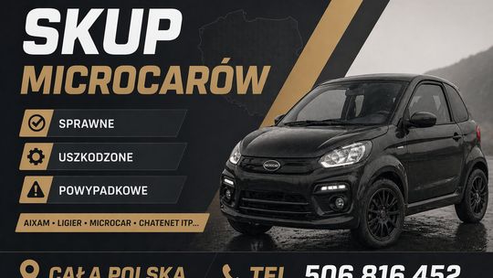 SKUP MICROCARÓW -SPRAWNE I USZKODZONE- MICROCAR TEL: 506816452