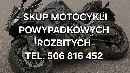 SKUP MOTOCYKLI POWYPADKOWYCH ROZBITYCH PO WYPADKU USZKODZONYCH