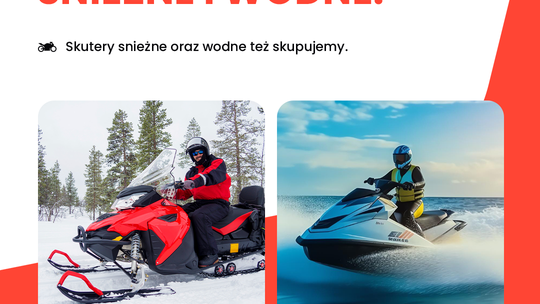 SKUP SKUTERÓW ŚNIEŻNYCH ŚNIEŻNE WODNYCH -SPRAWNYCH -USZKODZONYCH