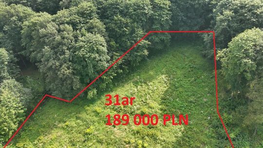 Widokowa działka w centrum Pleśnej