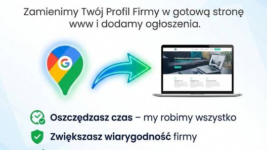 Zamienimy wizytówkę Google w stronę internetową