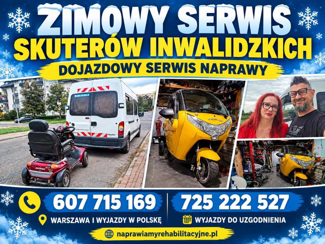 DOJAZDOWY SERWIS SKUTERÓW INWALIDZKICH Tarnów - ZADBAJ O SPRZĘT ZIMĄ DOJAZDOWY SERWIS SKUTERÓW INWALIDZKICH Tarnów - ZADBAJ O SPRZĘT ZIMĄ