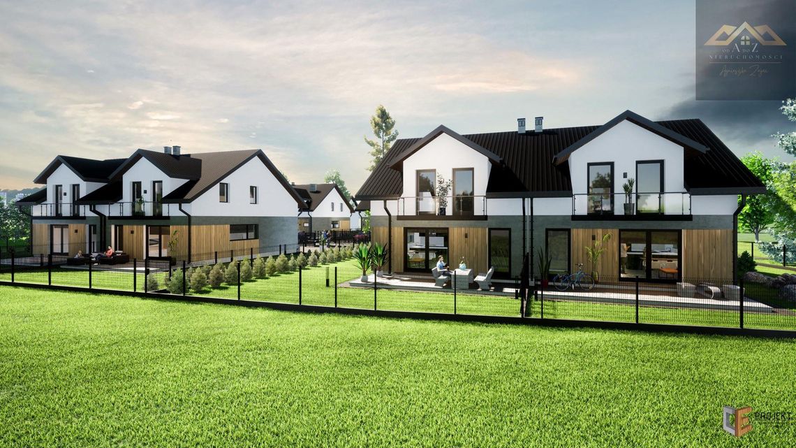 Dom w zabudowie bliźniaczej w Koszycach Małych