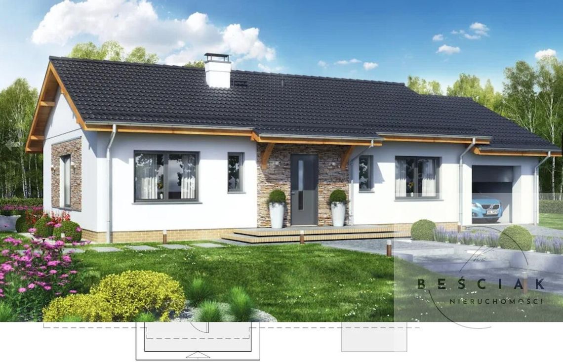 Parterowy ogrodzony dom na sprzedaż!