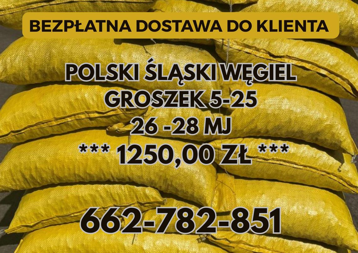 Polski węgiel transport GRATIS ! Tarnów / GROSZEK 5-25, 26-28MJ MAŁOPOLSKA Polski węgiel transport GRATIS ! Tarnów / GROSZEK 5-25, 26-28MJ MAŁOPOLSKA