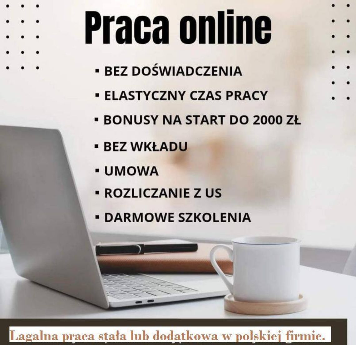 Praca stała lub dodatkowa zdalna, w domu, przez internet