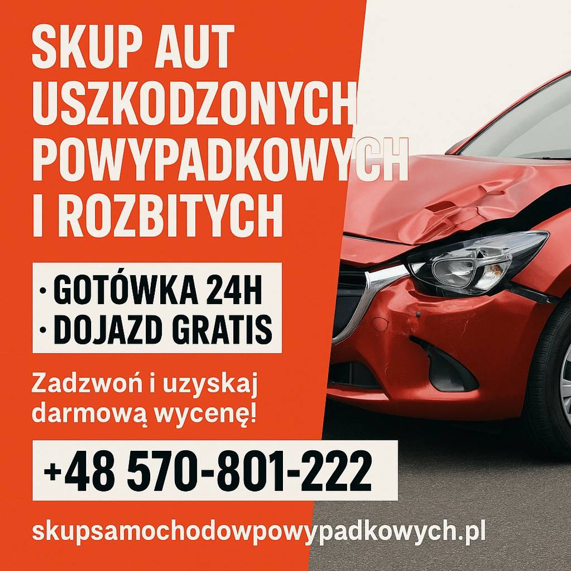 Skup aut powypadkowych Tarnów /Małopolskie, skup aut po kolizji Skup aut powypadkowych Tarnów /Małopolskie, skup aut po kolizji