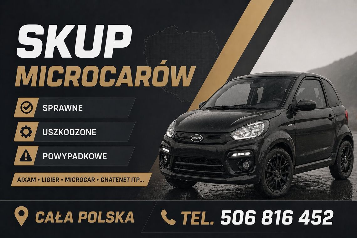 SKUP MICROCARÓW -SPRAWNE I USZKODZONE- MICROCAR TEL: 506816452