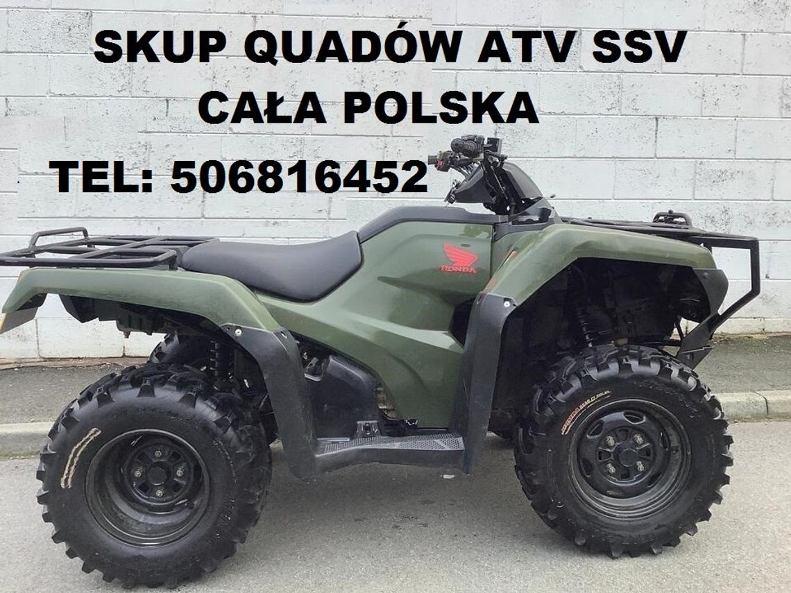 SKUP QUADÓW QUAD QUADY ATV SKUTERÓW WODNYCH ŚNIEŻNYCH