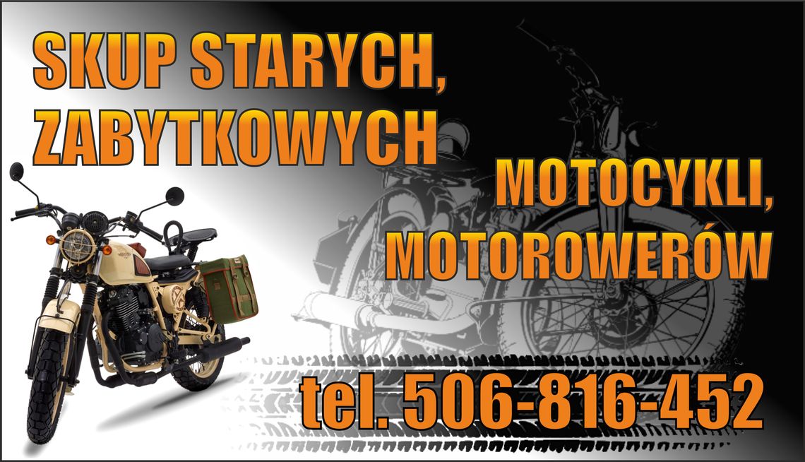 SKUP STARYCH ZABYTKOWYCH MOTOCYKLI MOTOROWERÓW MOTORÓW