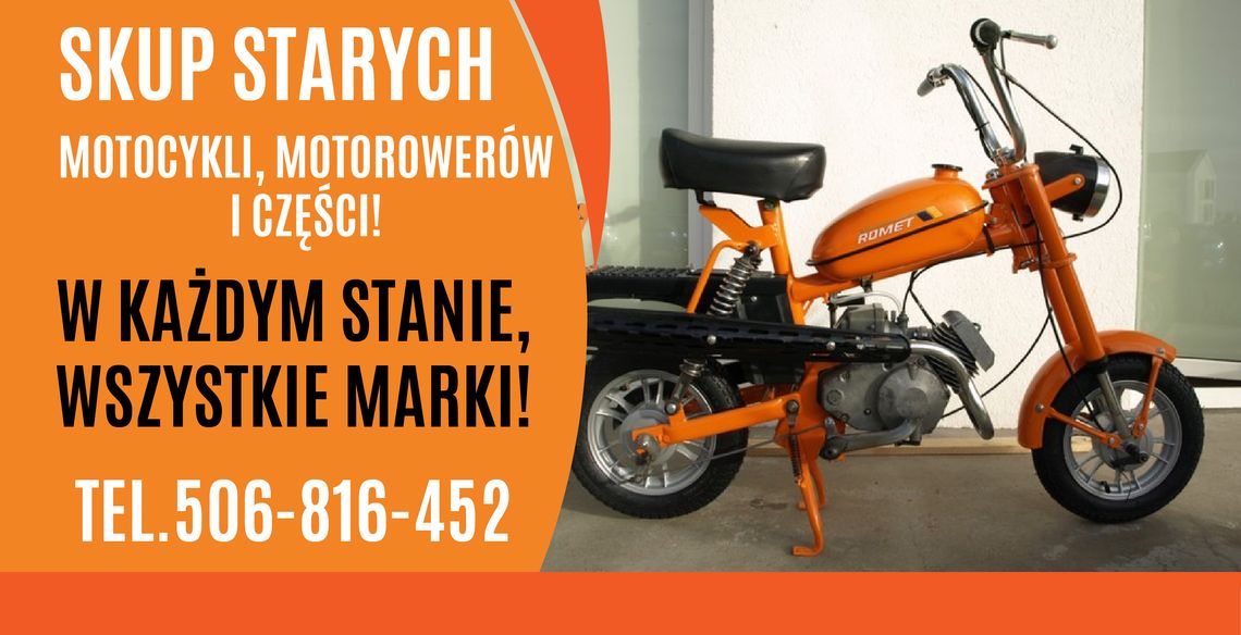 SKUP STARYCH ZABYTKOWYCH MOTOCYKLI MOTOROWERÓW MOTORÓW PRL CAŁA POLSKA
