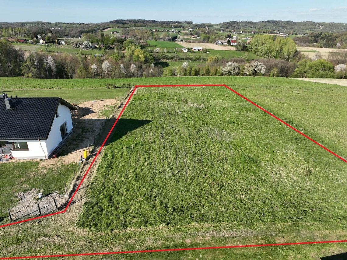 WIDOKOWA DZIAŁKA Z WARUNKAMI ZABUDOWY ZALASOWA | 3000 m² |Z PROJEKTEM I POZWOLENIEM NA BUDOWĘ