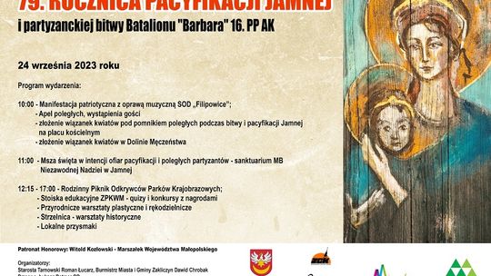 79. rocznica pacyfikacji Jamnej
