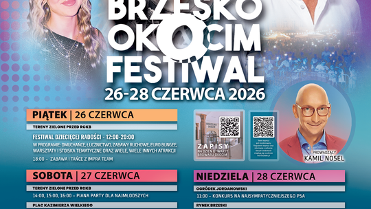 Brzesko Okocim Festiwal 2026. Trzy dni koncertów, atrakcji i rodzinnej zabawy