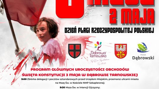Dąbrowa Tarnowska. Zapraszamy na obchody 232. rocznicy uchwalenia Konstytucji 3 maja