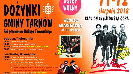 Dożynki Gminy Tarnów 2018. Z tradycją i koncertem Lady Pank