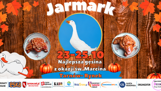 Jarmark Świętego Marcina wraca do Tarnowa! Trzy dni pełne smaków, atrakcji i widowiskowy pokaz ognia na Rynku