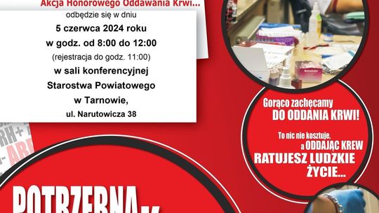 Kolejna akcja krwiodawstwa w starostwie