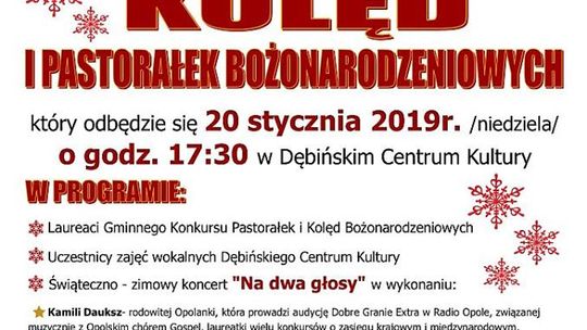 Koncert Kolęd i Pastorałek Bożonarodzeniowych w Dębińskim Centrum Kultury 2019