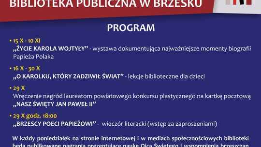 Miesiąc Papieski w PiMBP w Brzesku