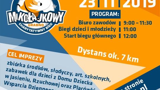 Mikołajkowy Charytatywny Bieg w Grabnie