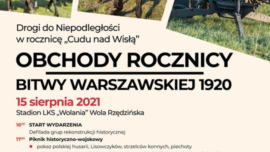Obchody Rocznicy Bitwy Warszawskiej 1920 w najbliższą niedziele 