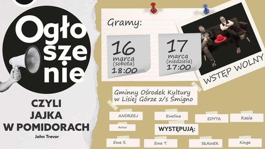 Ogłoszenie czyli "Jajka w pomidorach"